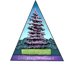 GLENN HIGHWAY CHRISTMAS TREE LONG SLEEVE T-SHIRT