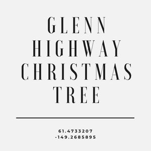 GLENN HIGHWAY CHRISTMAS TREE LONG SLEEVE T-SHIRT