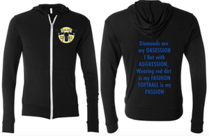 PHS Softball Lightweight Zip Hoodie