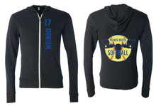 Load image into Gallery viewer, PHS Softball Lightweight Zip Hoodie