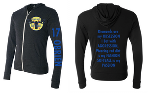 PHS Softball Lightweight Zip Hoodie