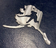 Load image into Gallery viewer, Metal Alaska Sport Ornament