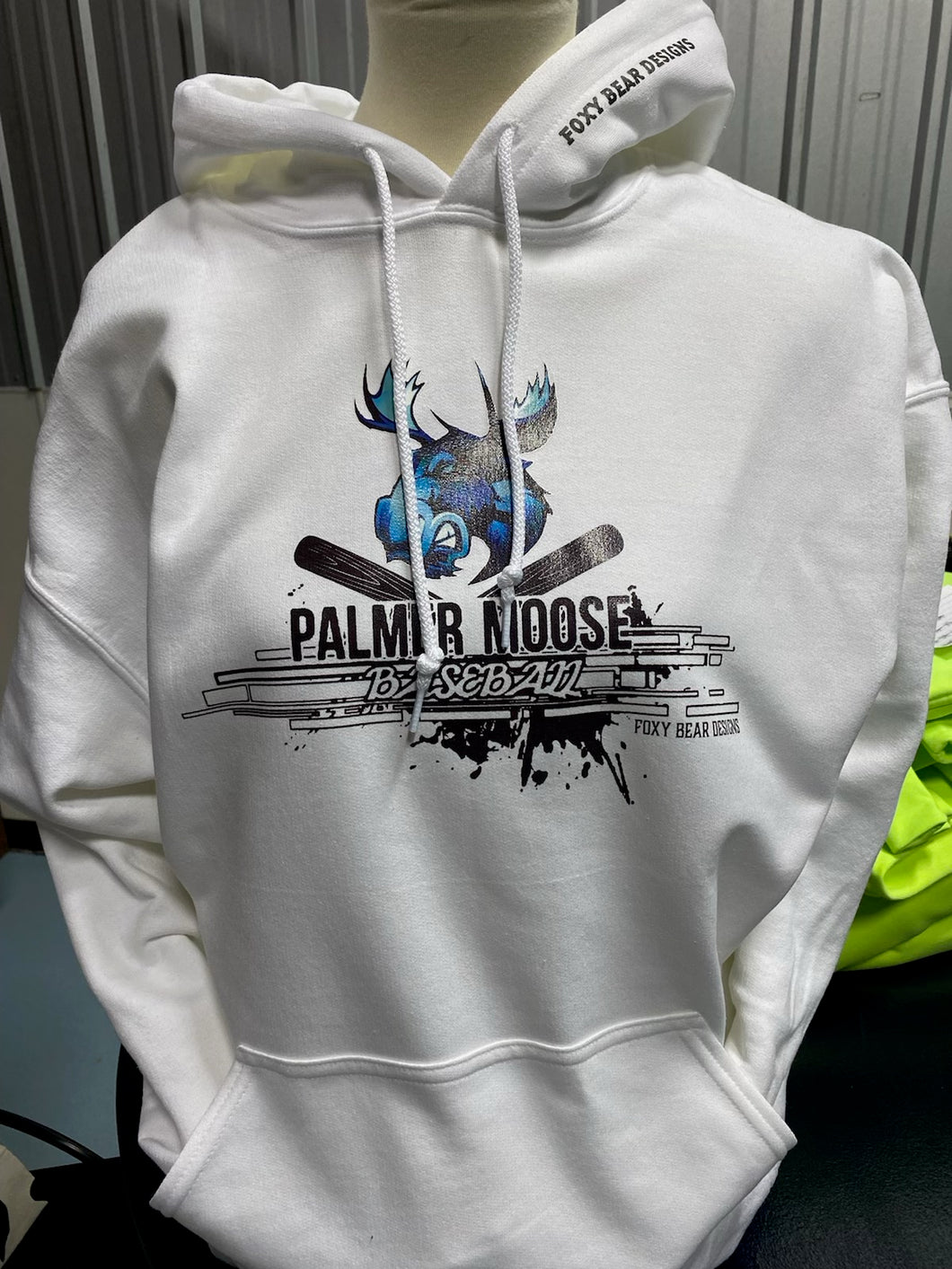 Baseball Moose Splash Hoodie