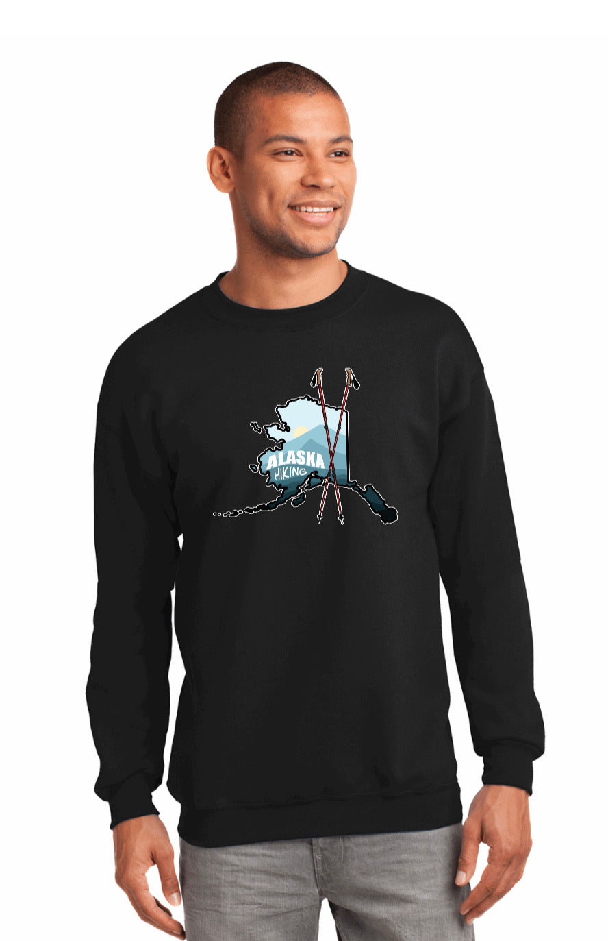 Alaska Hiking Crew Sweatshirt